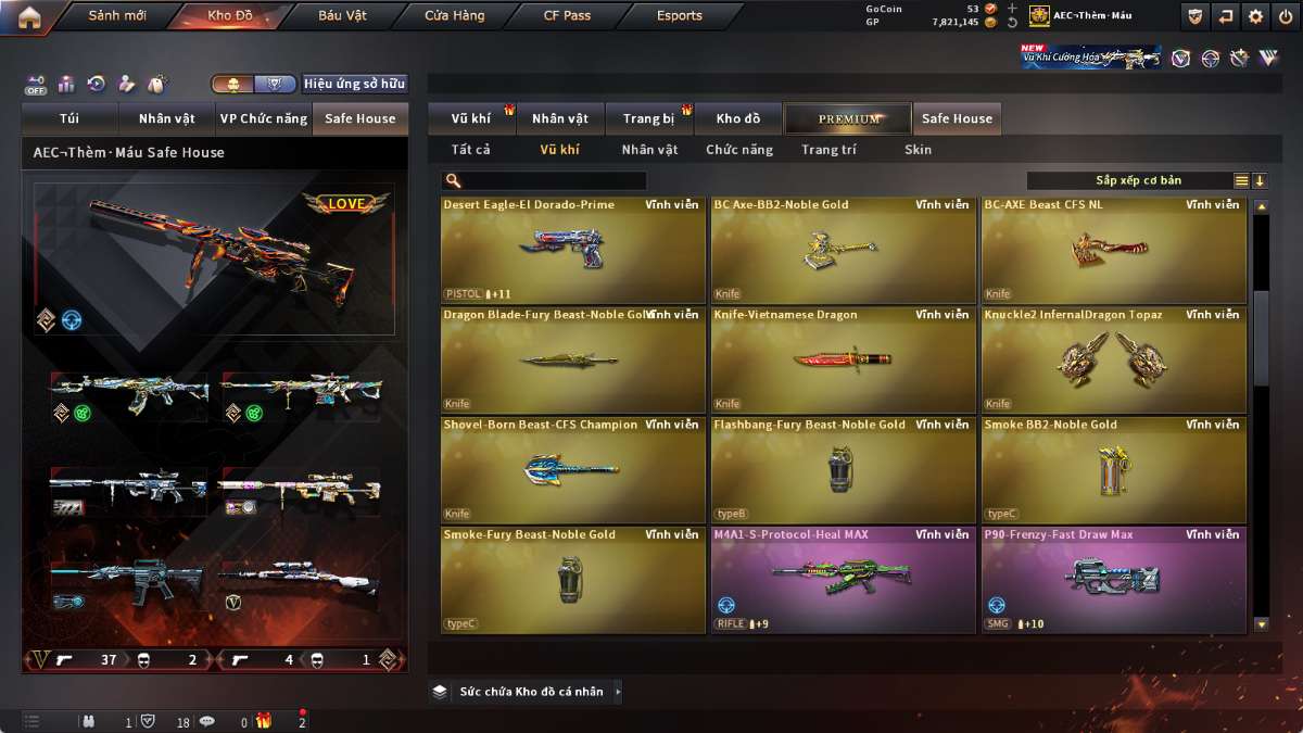 shop acc cf uy tin gia re